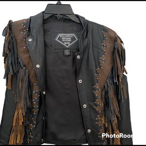 Biker vest never worn excellent condition.